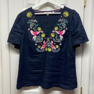 Boden Linen embroidered shirt